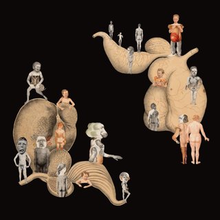 Cover to Egg Meat's album The most Pathetic poem is small people on fire
