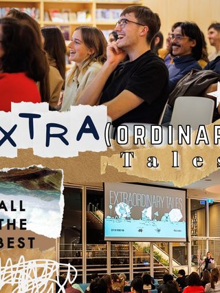 Collage of the "Extra Ordinary Tales," event run by All The Best at Green Square Library