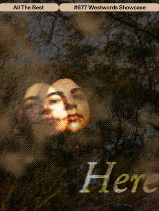 A superimposed mirror of a lady from what looked like a medieval look with some trees in the background during a later afternoon with the word "Hero."