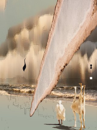 Detail from the cover of Taroug's album Chott