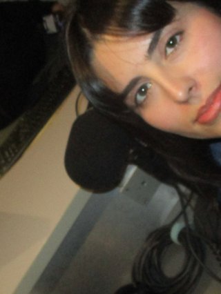 Vanessa and Maz are pictured in the FBI studio