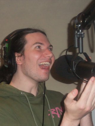 Jim trying out the digital camera for the first time in studio.