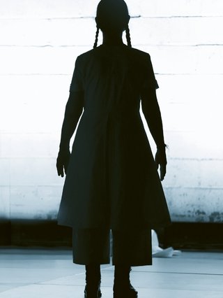 Meredith Monk sillhouette from her Cellular Songs album