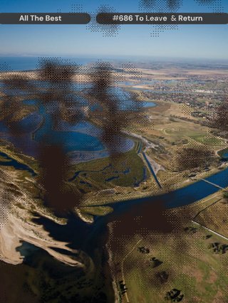 An aerial view of a wetland brought back to life at Sandbar / Smiths Lake at Cellito Beach, NSW, Australia