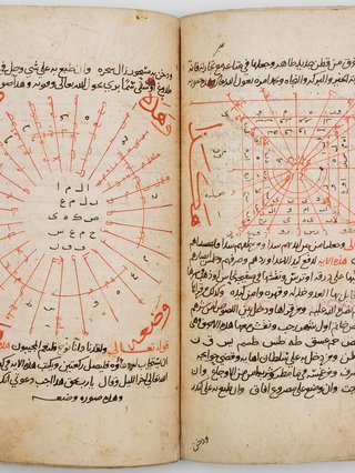 A book of magic, with spells and occult diagrams involving the 99 names of God. Middle East, 1425