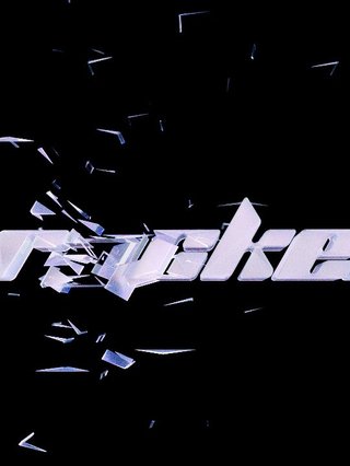 Logo for Podcast Cracked. Black background, with white writing, with glass smashing graphics