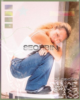 seobhin posing in front of a white background