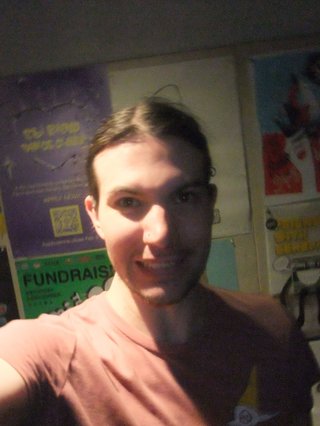 a frankly harrowing selfie of Jimothy who is smiling creepily directly into the camera.