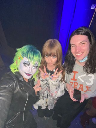 A selfie of Dyan Tai, Ninajirachi and Jim.
